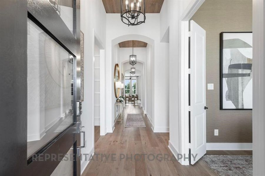 Furnished interior view inside a new home in Ridge Crossing, Waxahachie (Image 38).