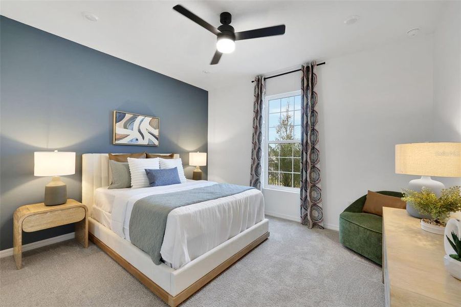 Furnished interior view inside a new home in Creekside Run at Babcock Ranch, Punta Gorda (Image 23).