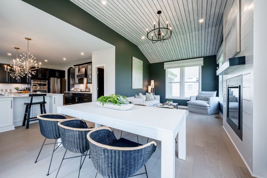 Representative furnished interior of a home built from the Leland by Fischer Homes in Hidden Fields, Hoschton (Image 17).