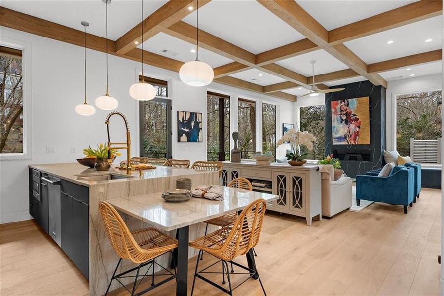 Furnished interior view inside a new home in , Atlanta (Image 18).