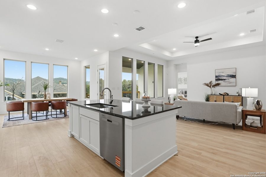 Furnished interior view inside a new home in Kinder Ranch - 70', San Antonio (Image 15).