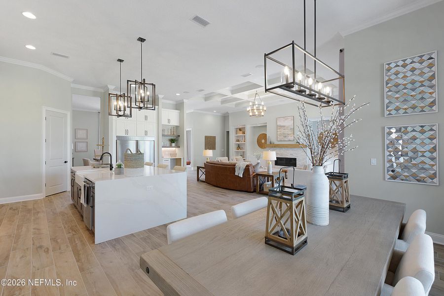 Furnished interior view inside a new home in , Fruit Cove (Image 25).