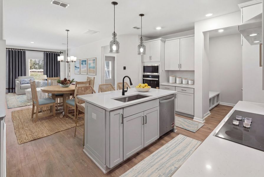 Representative furnished interior of a home built from the Addison by Beazer Homes in Ashley Walk Townes, Charleston (Image 7).