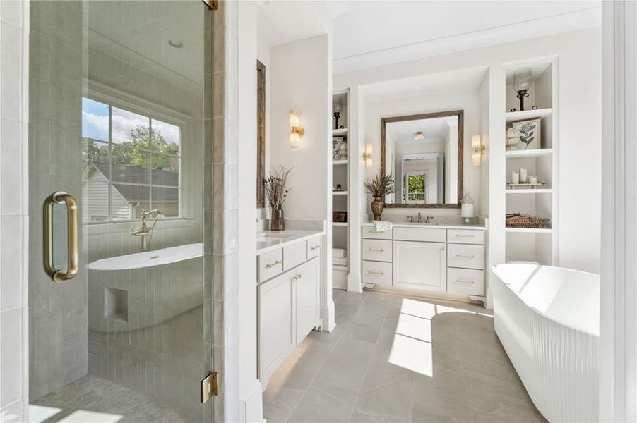 Furnished interior view inside a new home in , Marietta (Image 34).