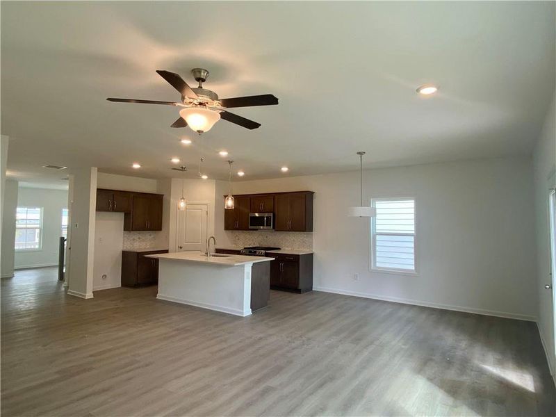 Furnished interior view inside a new home in Eastlyn Crossing, Flowery Branch (Image 5). Furnished interior view inside a new home in Eastlyn Crossing, Flowery Branch (Image 5).