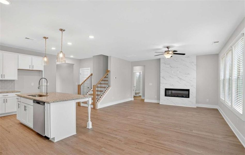 Furnished interior view inside a new home in , Stockbridge (Image 6).