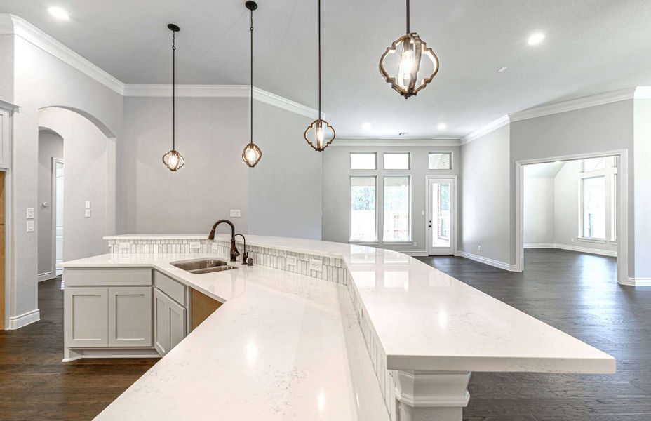 Representative furnished interior of a home built from the 3358 by Ravenna Homes in Artavia 70′, Conroe (Image 10).