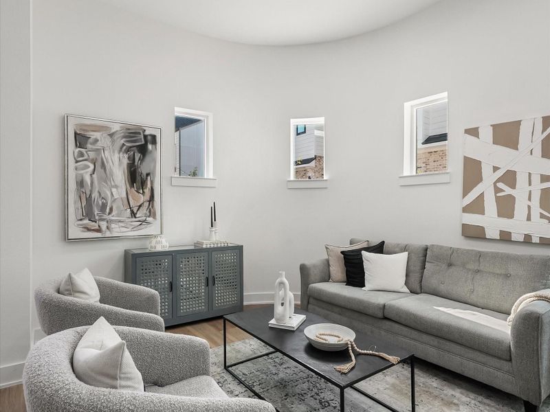 Furnished interior view inside a new home in , Houston (Image 10).