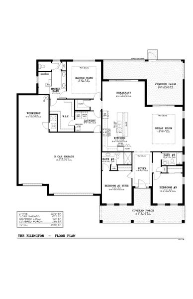 2D floor plan layout for the Balfour - Ellington by Colen Built Development, LLC in On Top of the World Communities, Ocala, FL (Image 3). 2D floor plan layout for the Balfour - Ellington by Colen Built Development, LLC in On Top of the World Communities, Ocala, FL (Image 3).