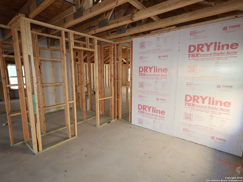 In-progress construction of a new home in Mesquite Ridge, San Antonio, TX (Image 33).