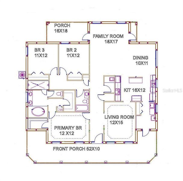 2D floor plan layout of this home in , Plant City, FL (Image 4).