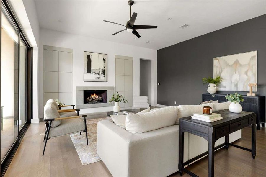 Furnished interior view inside a new home in , Dallas (Image 18).