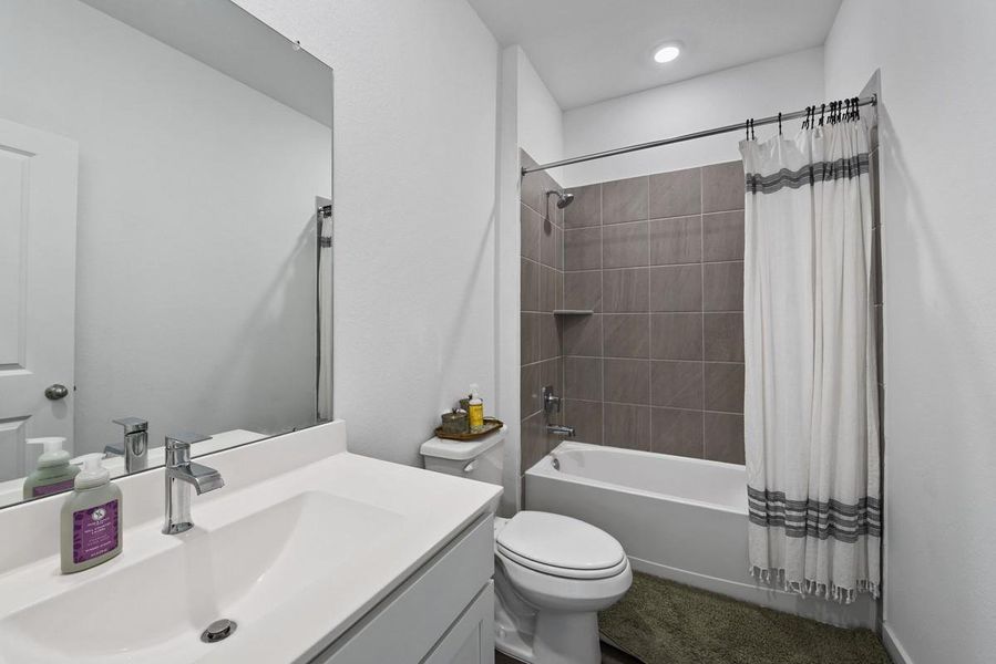 A second full bathroom for the main floor