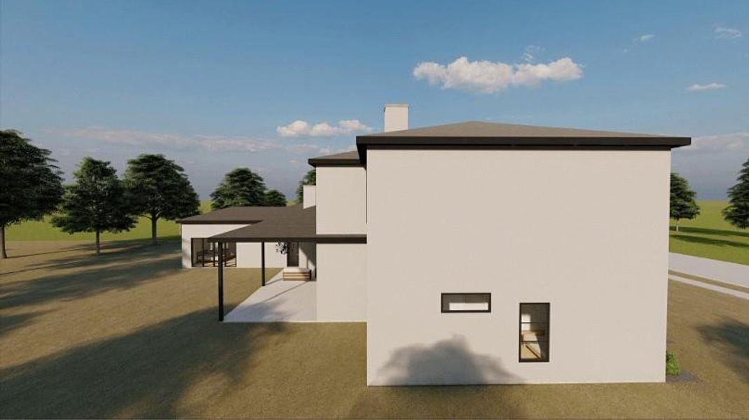 Exterior details and patio area of a home in , Heath (Image 3).