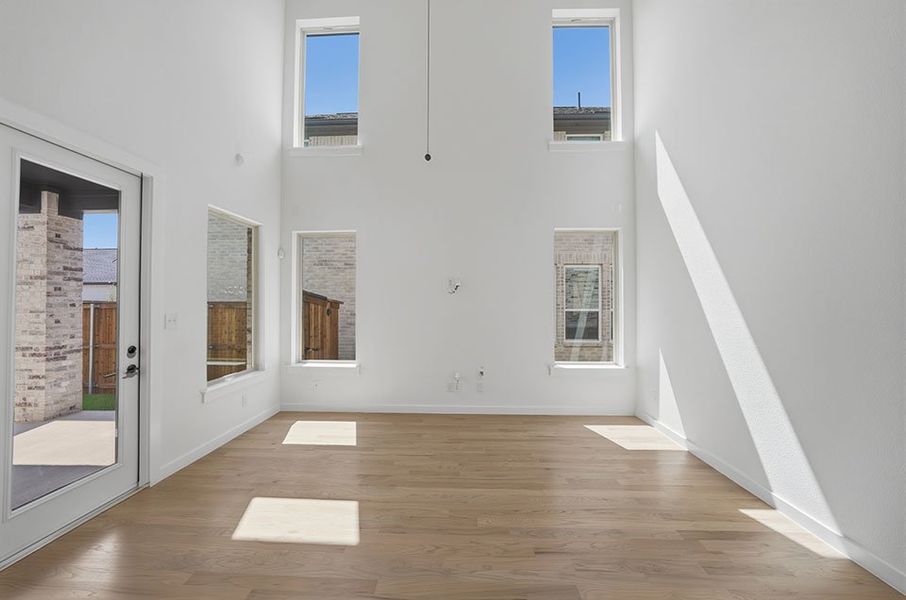 Spacious, unfurnished interior of a new home in Light Farms Brenham - 40' Lots, Celina (Image 29). Spacious, unfurnished interior of a new home in Light Farms Brenham - 40' Lots, Celina (Image 29).