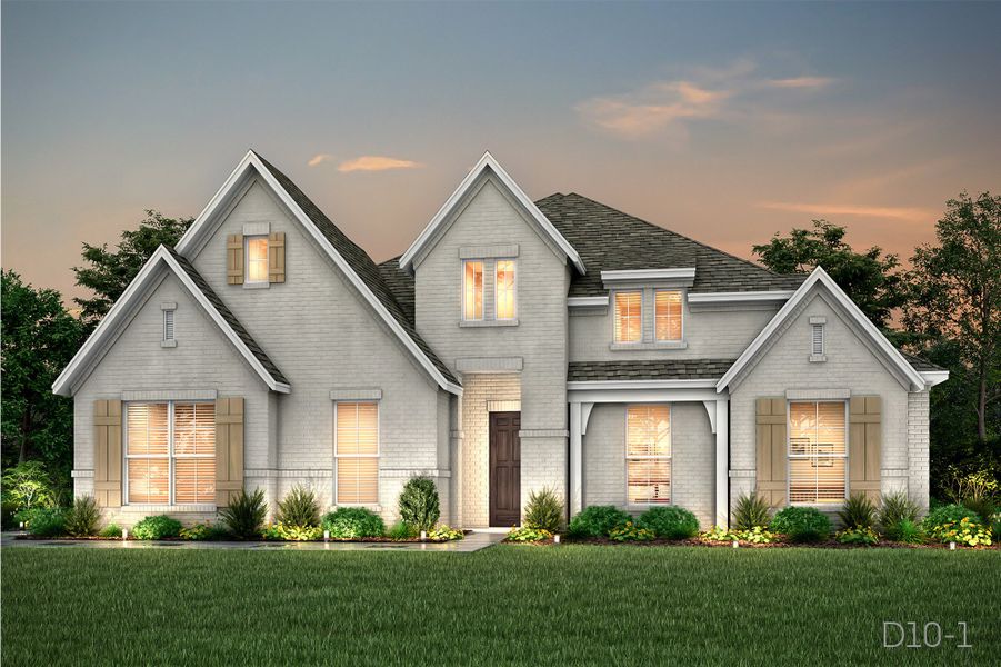 Representative exterior photo of a completed home built from the Hartford by John Houston Homes in Callan Village, Lorena, TX (Image 4). Representative exterior photo of a completed home built from the Hartford by John Houston Homes in Callan Village, Lorena, TX (Image 4).