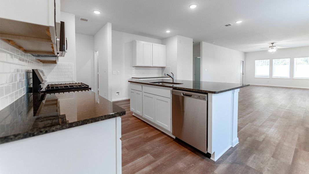 Furnished interior view inside a new home in The Canopies, Splendora (Image 3).