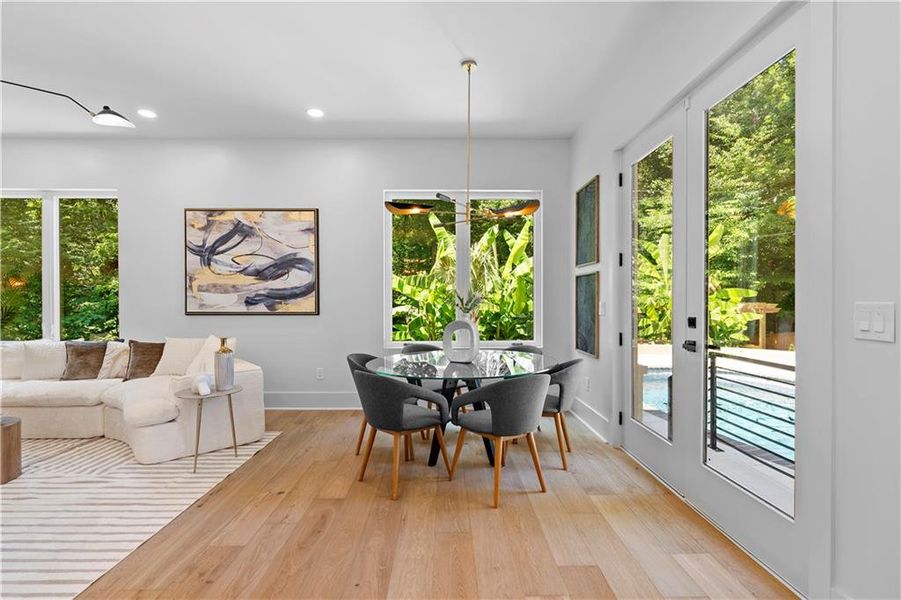 Furnished interior view inside a new home in , Atlanta (Image 85). Furnished interior view inside a new home in , Atlanta (Image 85).