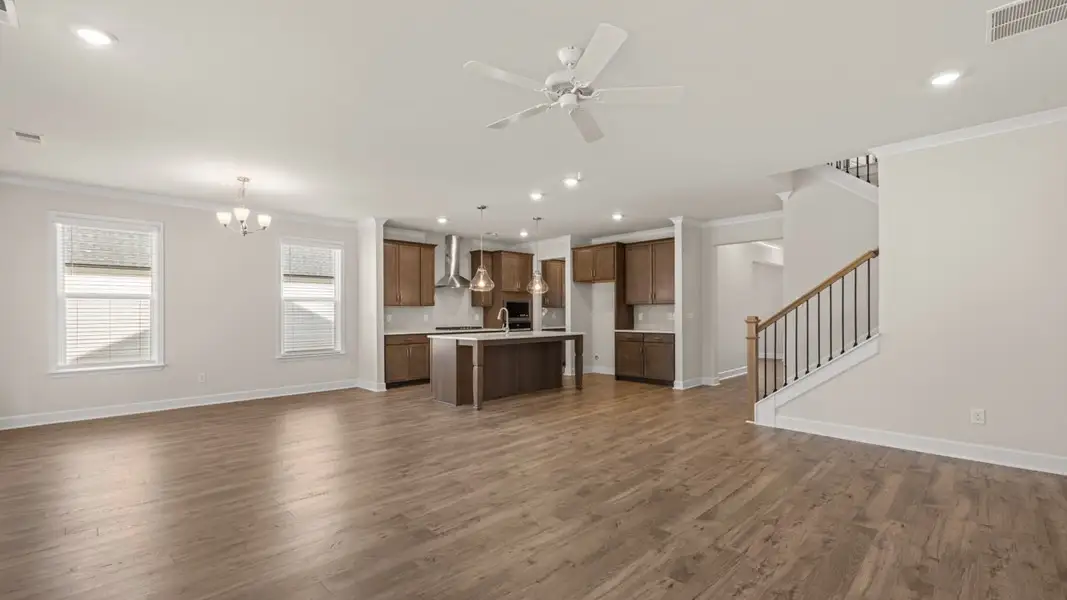 Representative unfurnished interior of a home built from the Hampshire by D.R. Horton in Heritage Pointe, Senoia (Image 23).