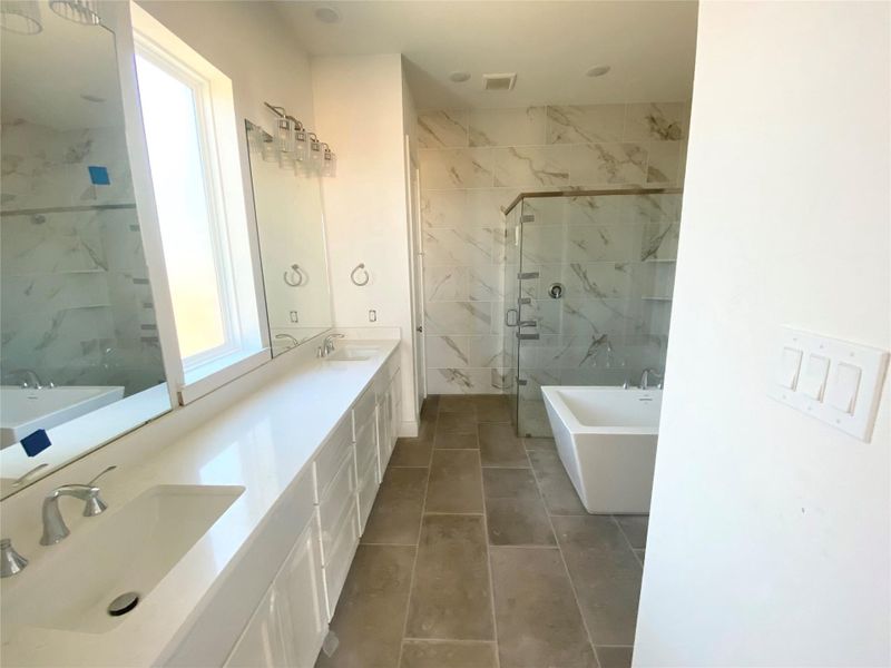 Primary Bathroom with Freestanding Tub