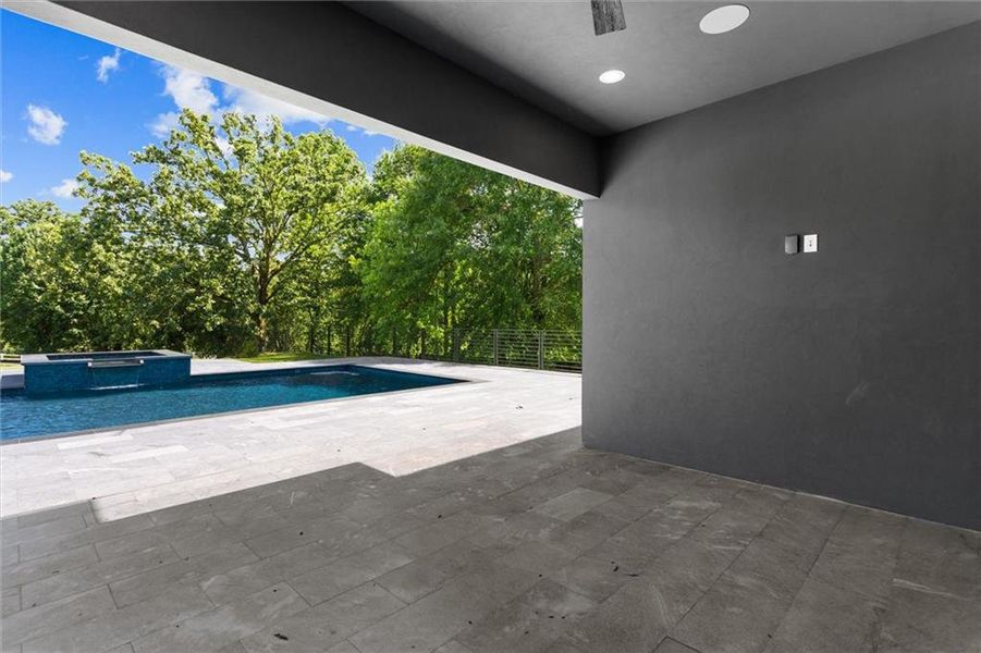 Exterior details and patio area of a home in , Sugar Hill (Image 38).
