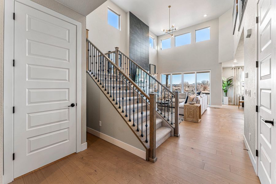 Representative furnished interior of a home built from the Roxborough by Taylor Morrison in Trailstone, Arvada (Image 17).
