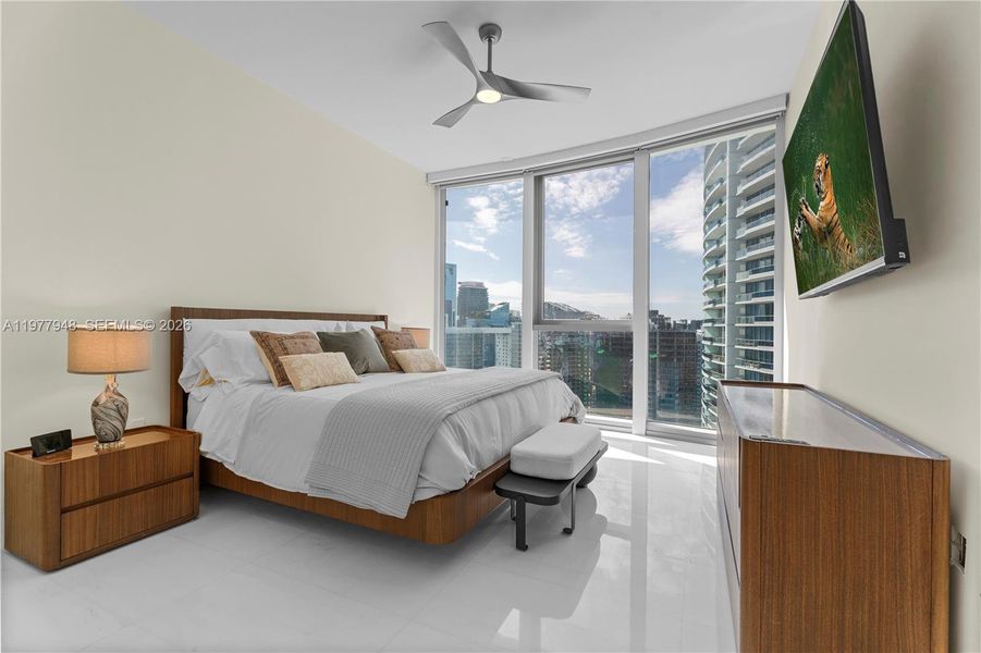 Furnished interior view inside a new home in , Miami (Image 8).