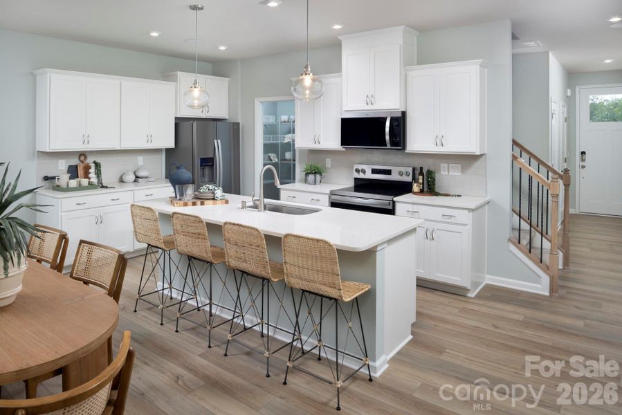 Furnished interior view inside a new home in , Charlotte (Image 11).