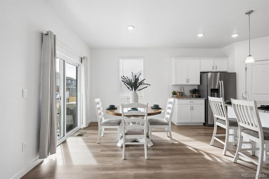 Bright open floor plan kitchen. Bright open floor plan kitchen.