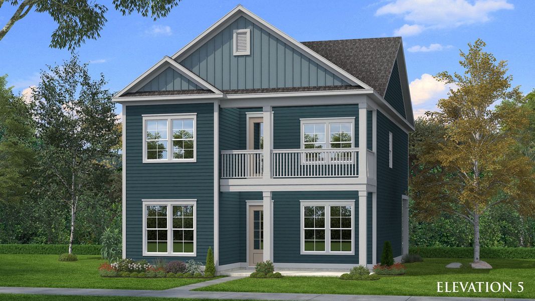 Front exterior of a new home in Miller Farm, Pineville, NC, highlighting curb appeal (Image 25). Front exterior of a new home in Miller Farm, Pineville, NC, highlighting curb appeal (Image 25).