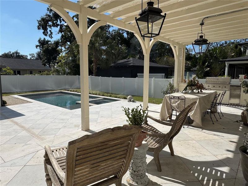 Exterior details and patio area of a home in , Tampa (Image 25).