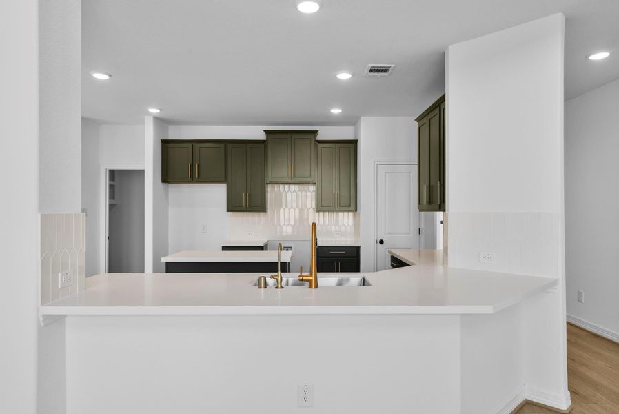 Furnished interior view inside a new home in The Meadows at Imperial Oaks, Conroe (Image 10).