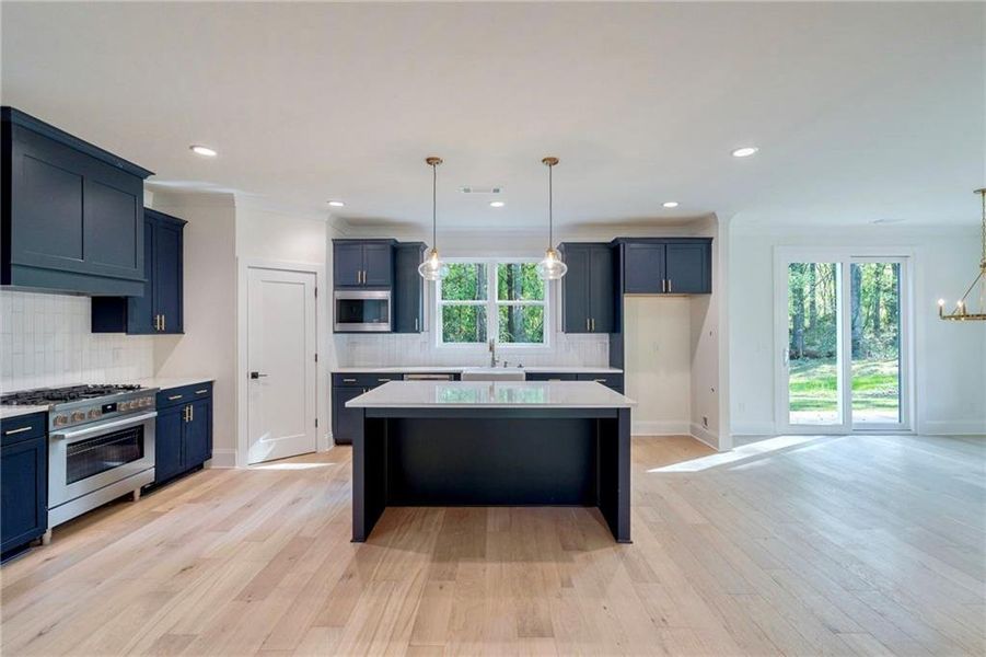 Furnished interior view inside a new home in , Atlanta (Image 14).