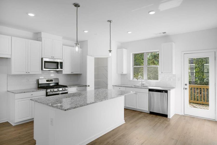 Furnished interior view inside a new home in Hampton Trace, Marietta (Image 7).