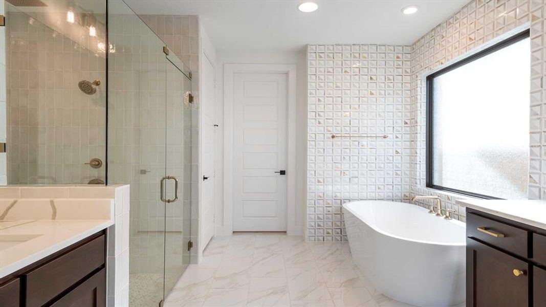 Furnished interior view inside a new home in North Sky 65', Celina (Image 5).