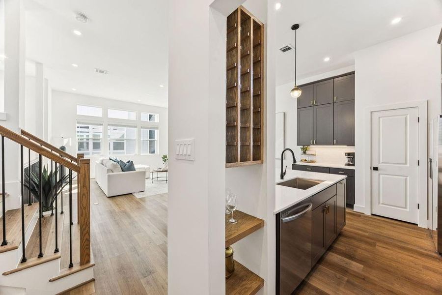 Furnished interior view inside a new home in , Houston (Image 8).