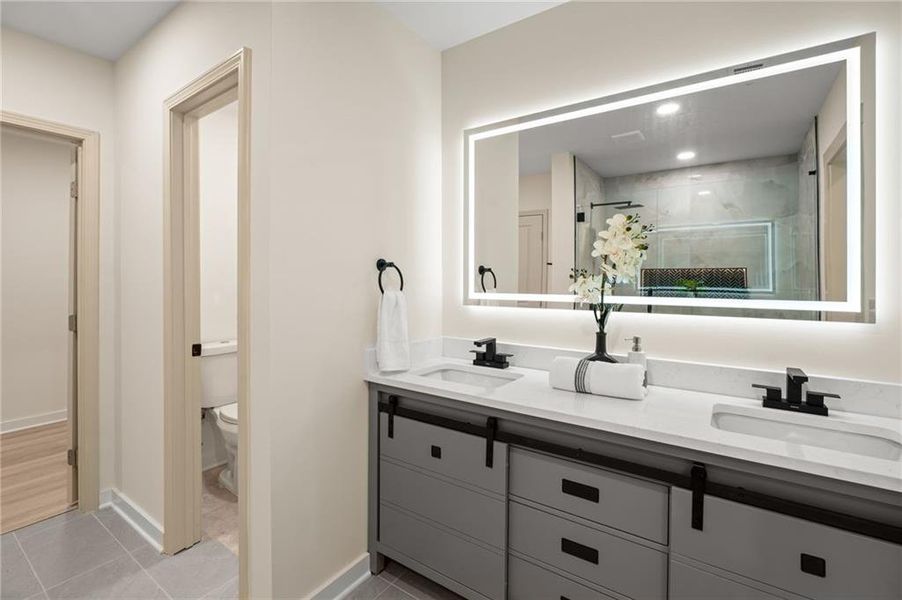 Furnished interior view inside a new home in , Loganville (Image 18). Furnished interior view inside a new home in , Loganville (Image 18).