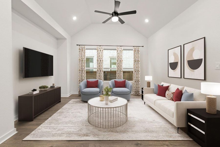 Family Room - Virtually Staged