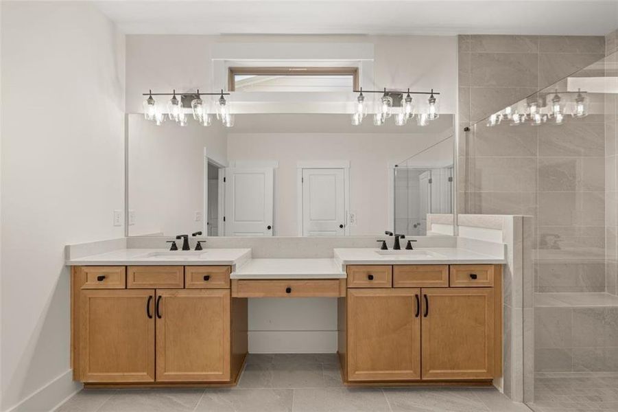 Furnished interior view inside a new home in Soleil Summit Chase, Snellville (Image 14).
