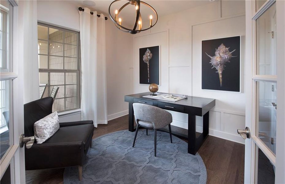 Furnished interior view inside a new home in Del Webb Chateau Elan, Hoschton (Image 7).