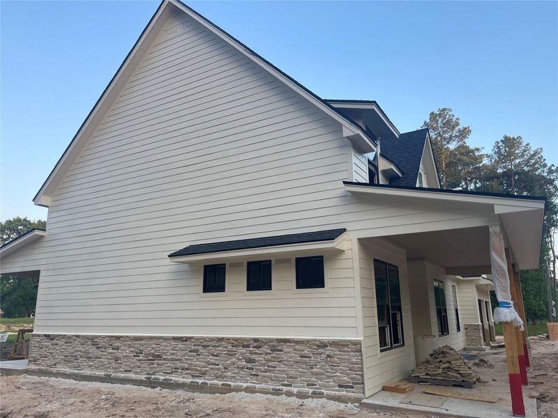 Exterior details and patio area of a home in , Village Mills (Image 2). Exterior details and patio area of a home in , Village Mills (Image 2).