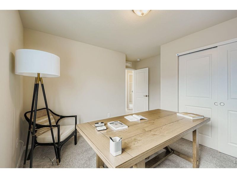 Furnished interior view inside a new home in Waterfield, Fort Collins (Image 23). Furnished interior view inside a new home in Waterfield, Fort Collins (Image 23).