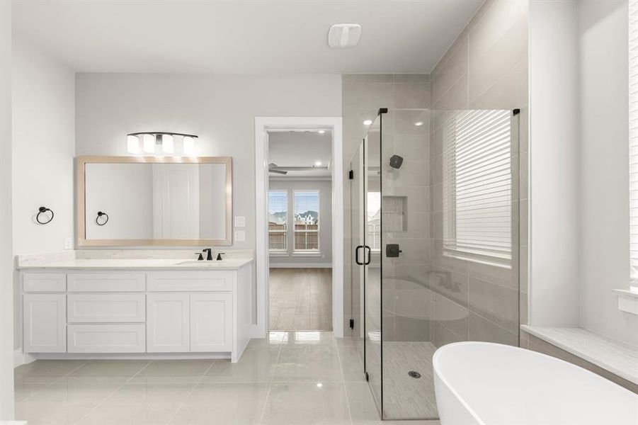 Furnished interior view inside a new home in Cambridge Estates - Harwood, Prosper (Image 16).