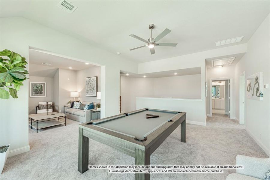 Furnished interior view inside a new home in Hulen Trails, Fort Worth (Image 28). Furnished interior view inside a new home in Hulen Trails, Fort Worth (Image 28).