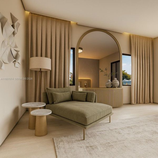 Furnished interior view inside a new home in , Lighthouse Point (Image 16).