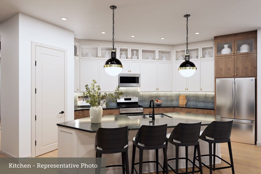 Furnished interior view inside a new home in Brookewater - Ascent Collection, Rosenberg (Image 6).