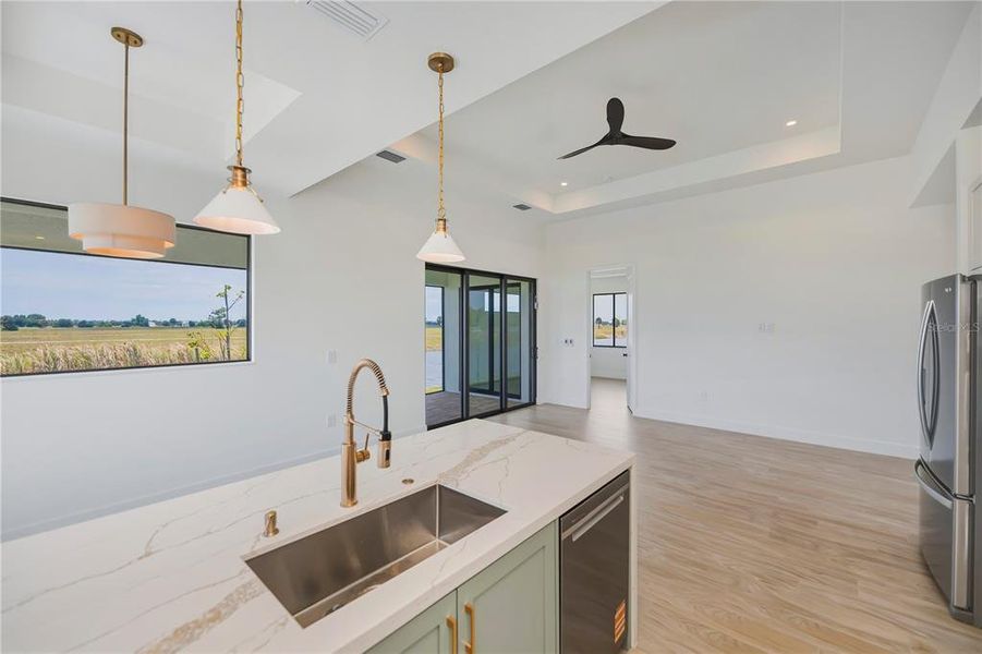 Furnished interior view inside a new home in , Placida (Image 13).