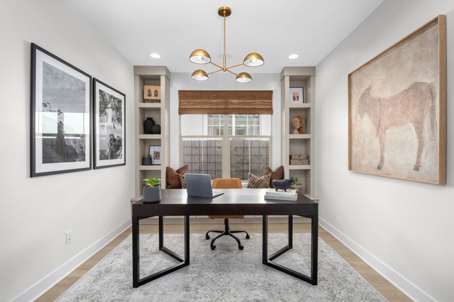 Representative furnished interior of a home built from the Compass by Taylor Morrison in Combs Ranch Journey Collection, San Tan Valley (Image 14).