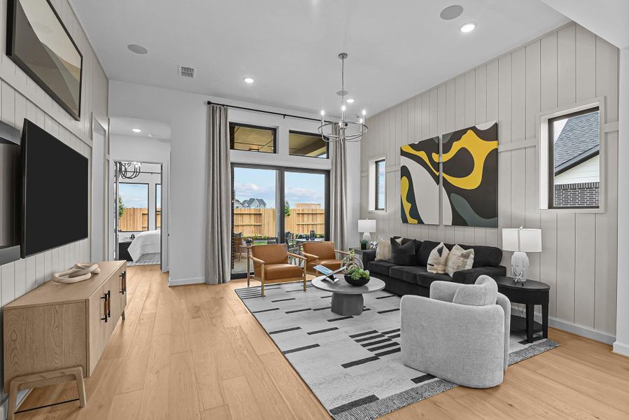 Furnished interior view inside a new home in Grange - Reserve Collection, Katy (Image 7).