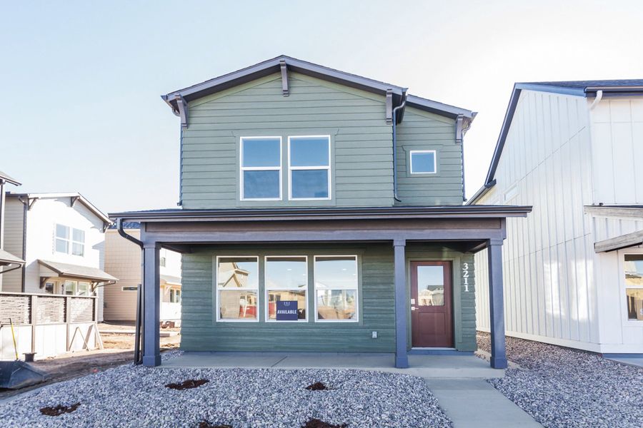 Representative exterior photo of a completed home built from the Marigold by Hartford Homes in Bloom, Fort Collins, CO (Image 25).